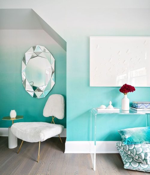 45 Creative Wall Paint Ideas And Designs Renoguide Australian Renovation Inspiration - Teal Wall Colour Ideas