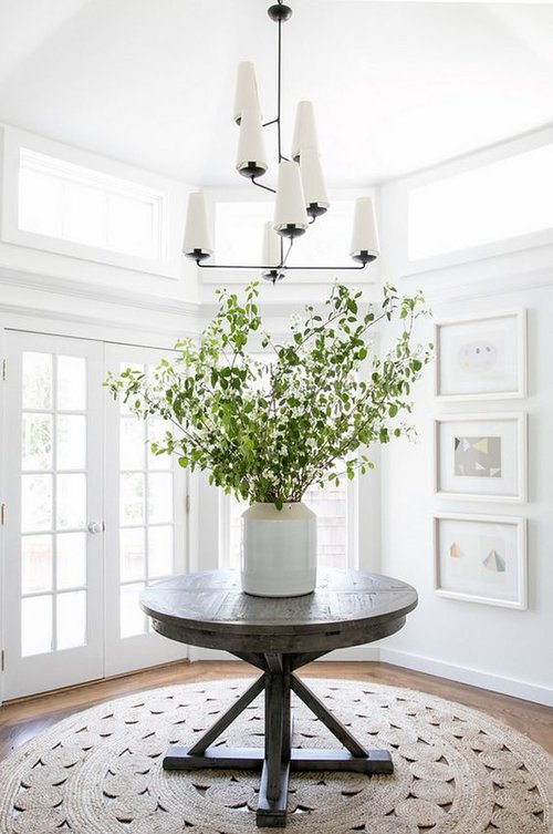 45 Impressive Foyer Ideas And Designs, Round Entrance Hall Tables