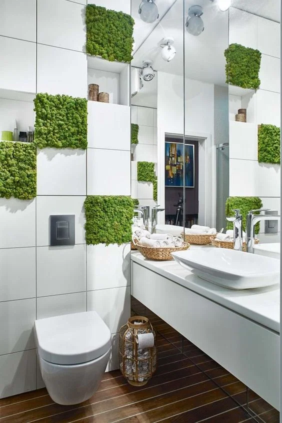 living moss wall tiles