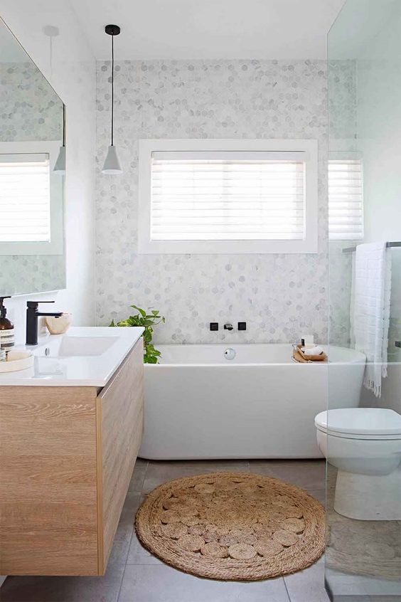 Cool White Small Bathroom Renovations