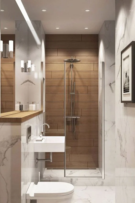 elegant small bathroom