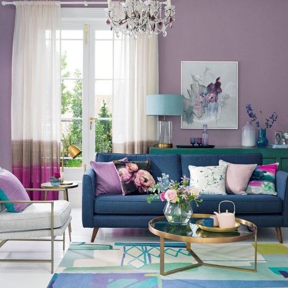 35 Colourful Living Room Ideas And, Modern Colourful Living Room Ideas