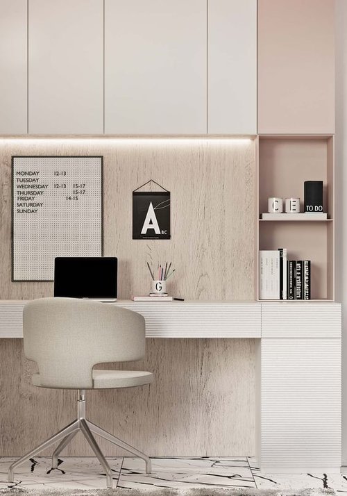 Home Office Desk Ideas And Designs, Diy Built In Corner Desk And Shelves For Living Room