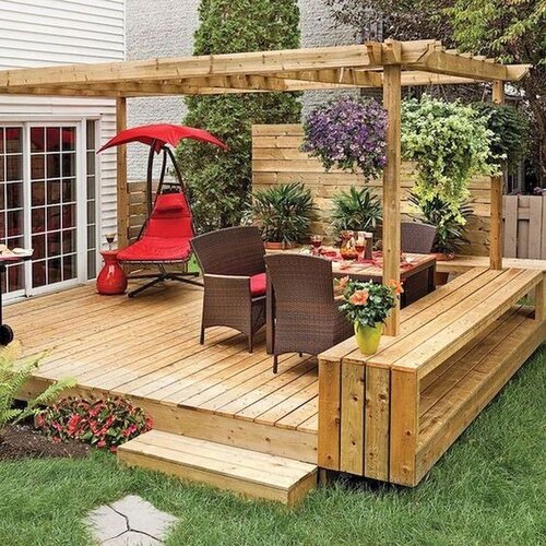 Modern Deck And Patio Ideas Designs, Landscaping Around Deck And Patio