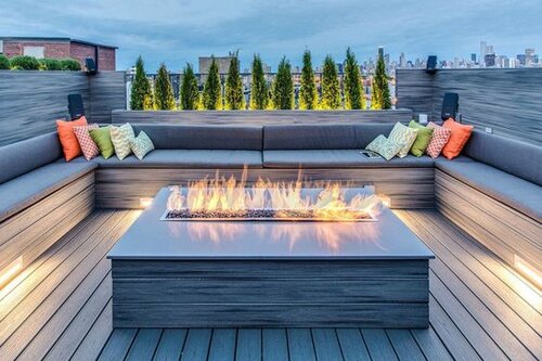 Modern Deck And Patio Ideas Designs, How To Make A Fire Pit On Decking