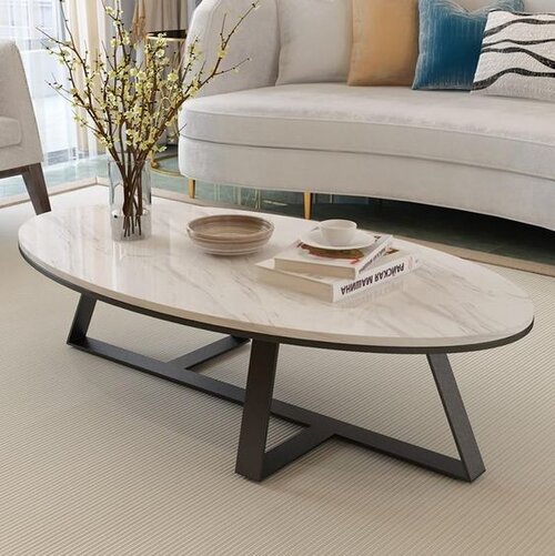 Extraordinary Coffee Table Ideas And, Oval Shape Mirrored Coffee Table