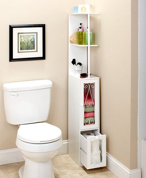 50 Nifty Bathroom Storage Ideas And, Thin Wall Cabinet For Bathroom