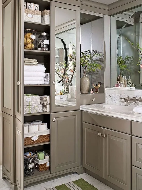 bathroom with cupboard