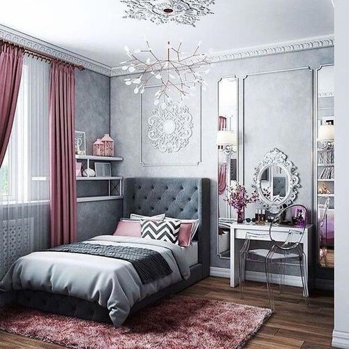 40 Teen Girl Bedroom Ideas And Designs, Chandelier For Teenage Girl Room
