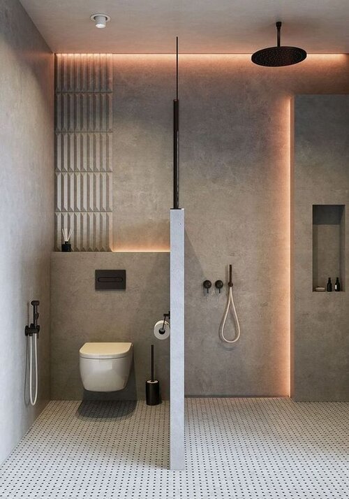 40 Beautiful Minimalist Bathroom Ideas And Designs Renoguide Australian Renovation Inspiration - Modern Bathroom Toilet Divider Wall Ideas