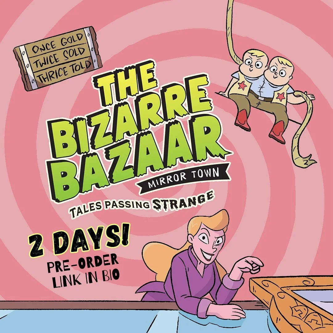 ƻ 𝗱⃥𝘢̸𝘆⃥𝘴̸ until The Bizarre Bazaar: Mirror Town drops! 😱 

.
.
.

Thank you to #littlebrownink and author Daniel Nayeri for trusting me to capture the first weird and wonderful tale in the series. This project is made possible by a magnificent 