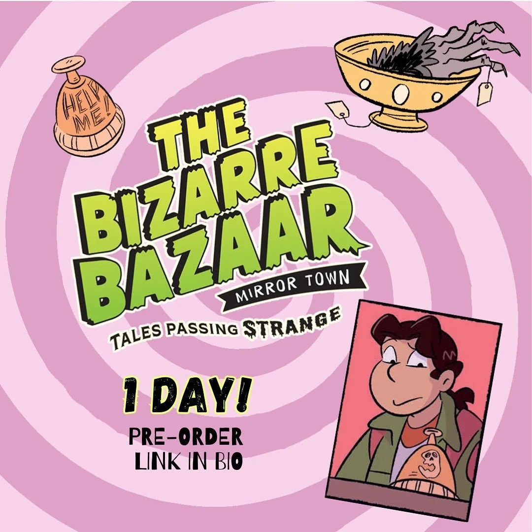 The Bizarre Bazaar: Mirror Town hits shelves ʍoɹɹoɯoꓕ! As a life-long thrifter, I&rsquo;ve amassed an impressive collection of trinkets over the years. In honor of the book&rsquo;s release, I&rsquo;ve compiled a list of the top 🔟 items most likely t