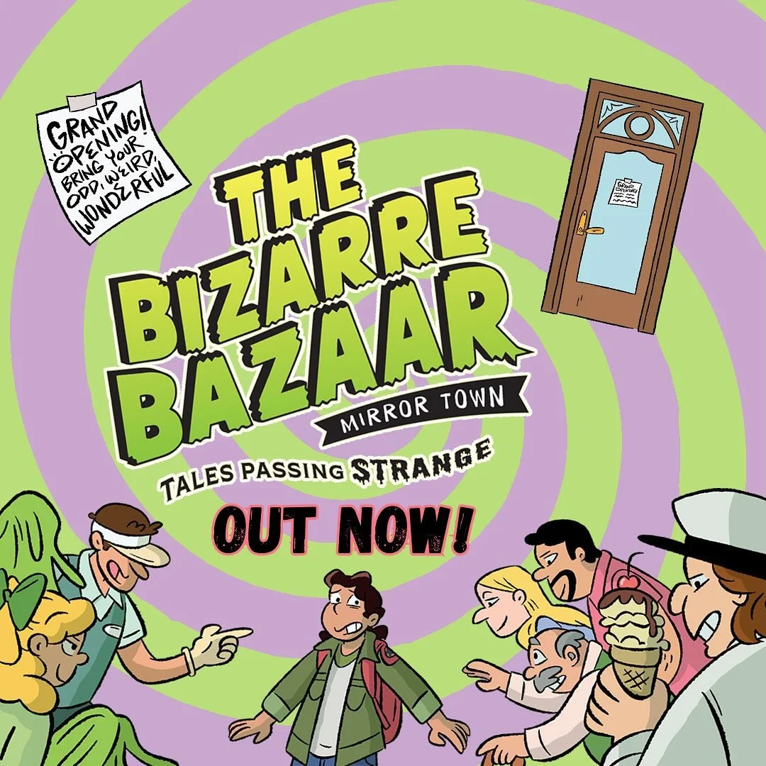 The Bizarre Bazaar is officially open for business! Grab &ldquo;Mirror Town&rdquo; wherever books are sold! Coincidentally, it&rsquo;s also my birthday. Here&rsquo;s to growing another year wilder, weirder, and wiser! 🎉

Thank you all for the kind w