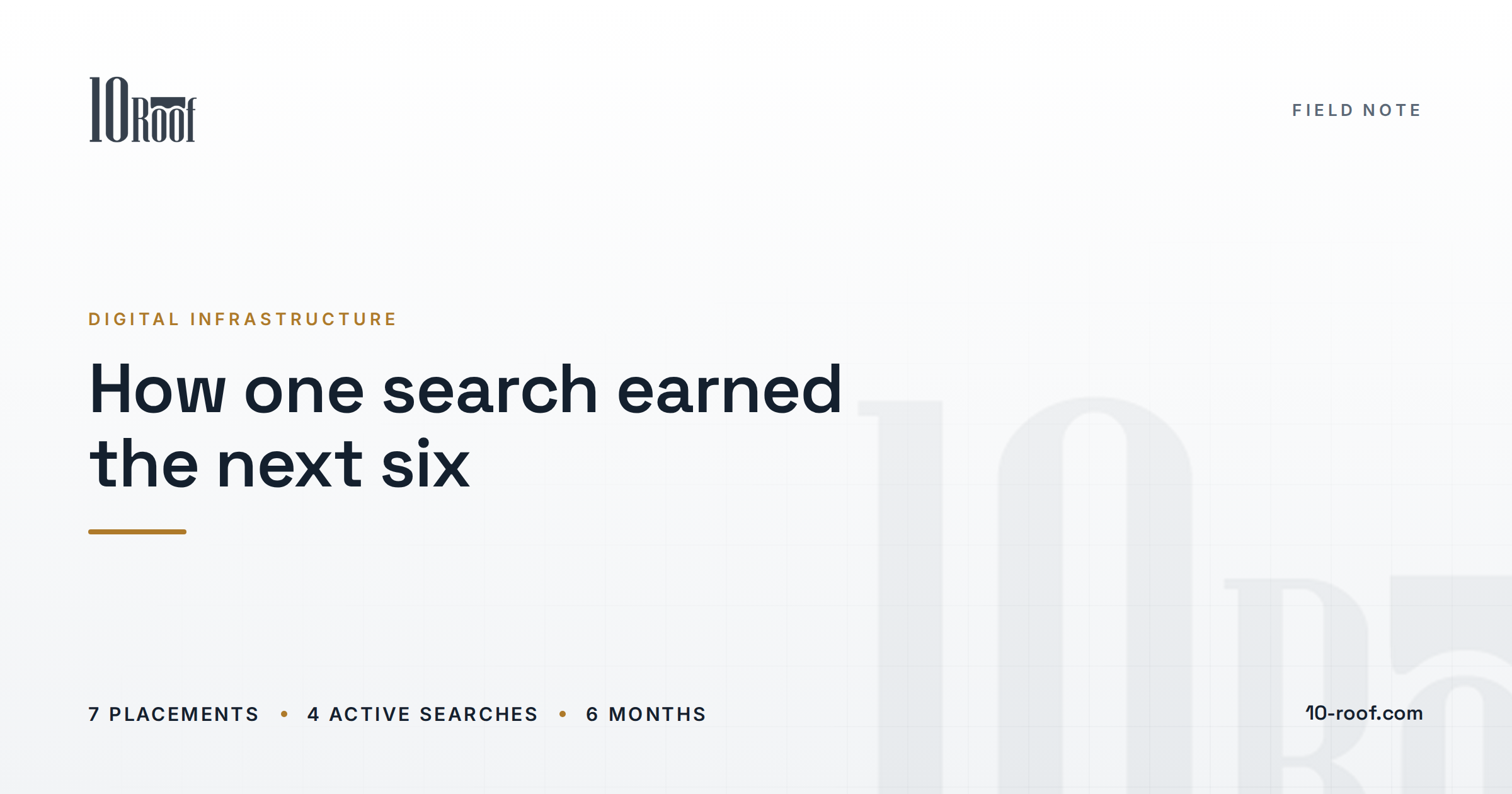 How one search earned the next six.