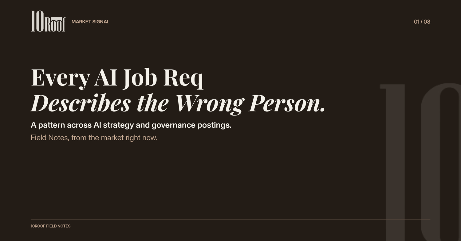 AI job reqs are starting to describe a person who mostly isn't a technologist.