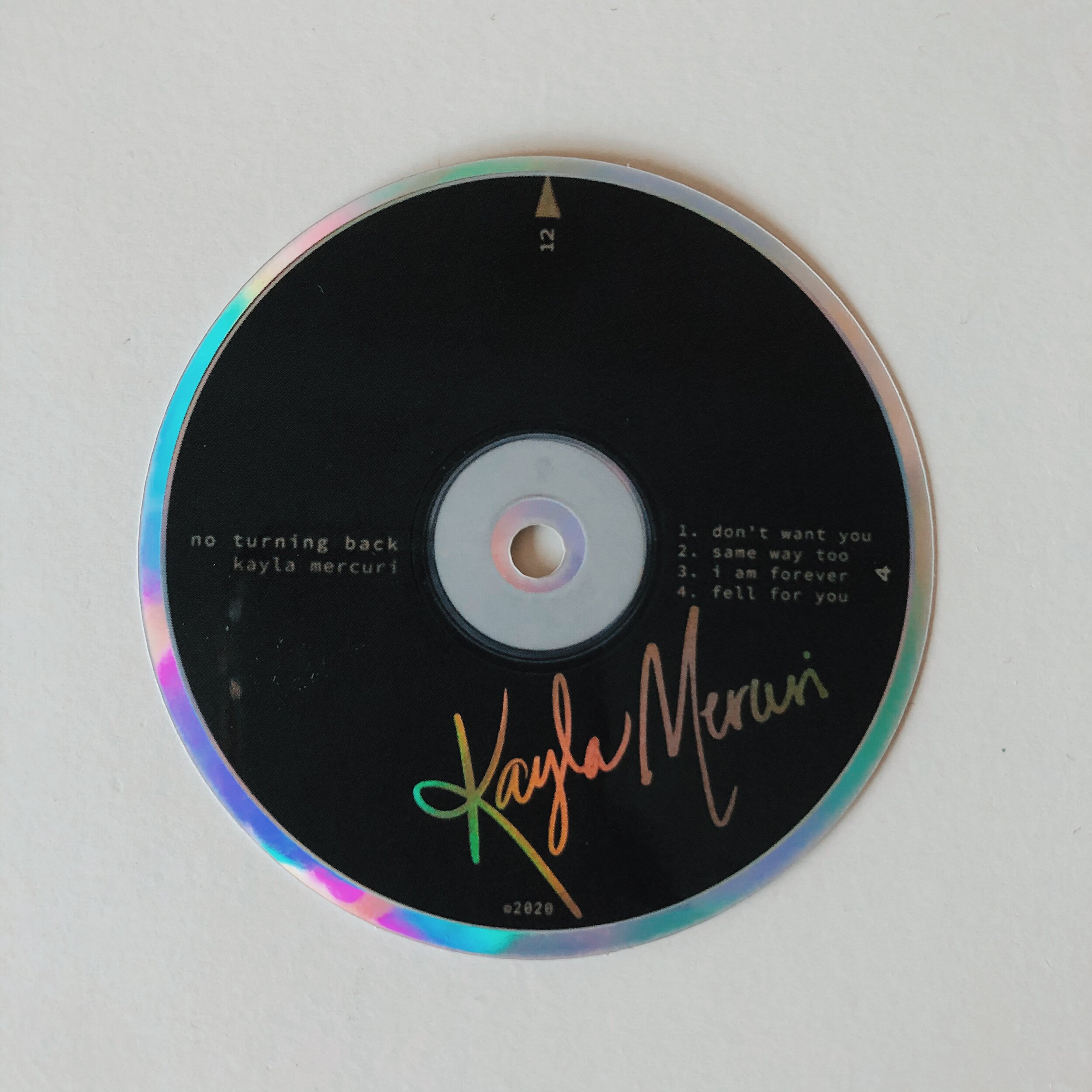 No Turning Back CD Sticker