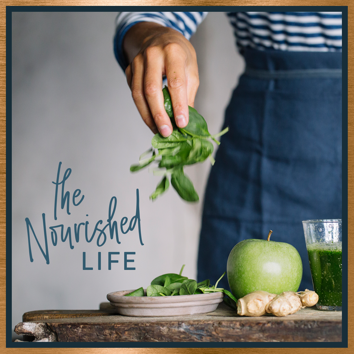 The Nourished Life e-course promo, designed by Janessa Rae Design Creative
