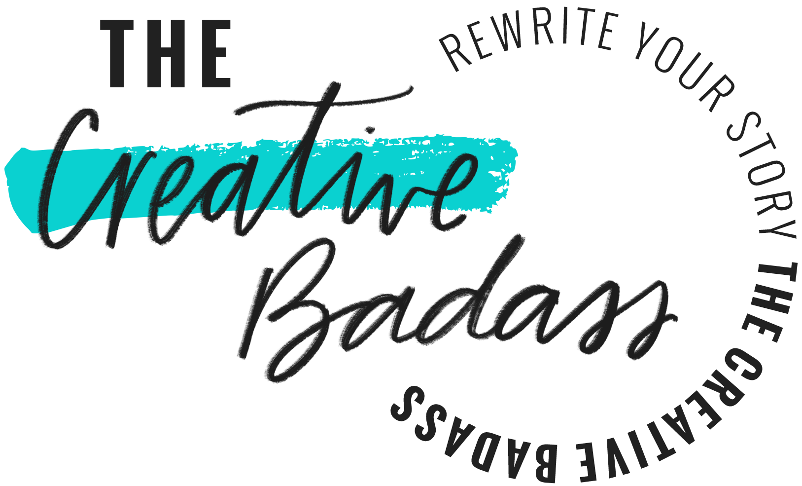 The Creative Badass Logo with Tagline by Janessa Rae Design Creative