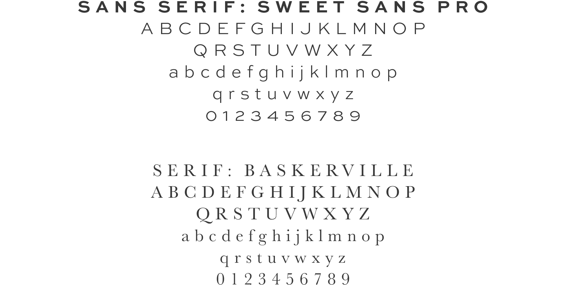 Bultema Group Type Palette by Janessa Rae Design Creative