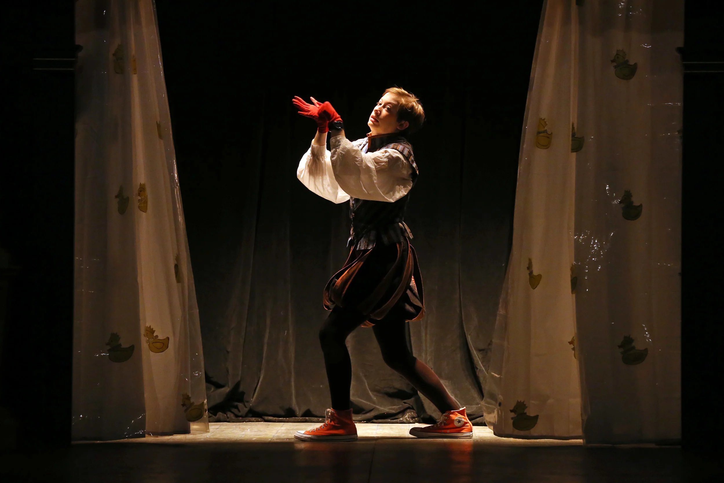   The Complete Works of William Shakespeare (Abridged) [Revised]  by Adam Long, Daniel Singer and Jess Winfield. Photos courtesy of  Hofstra University , who produced this as part of their 68th Annual Shakespeare Festival on a recreated  Globe  stage