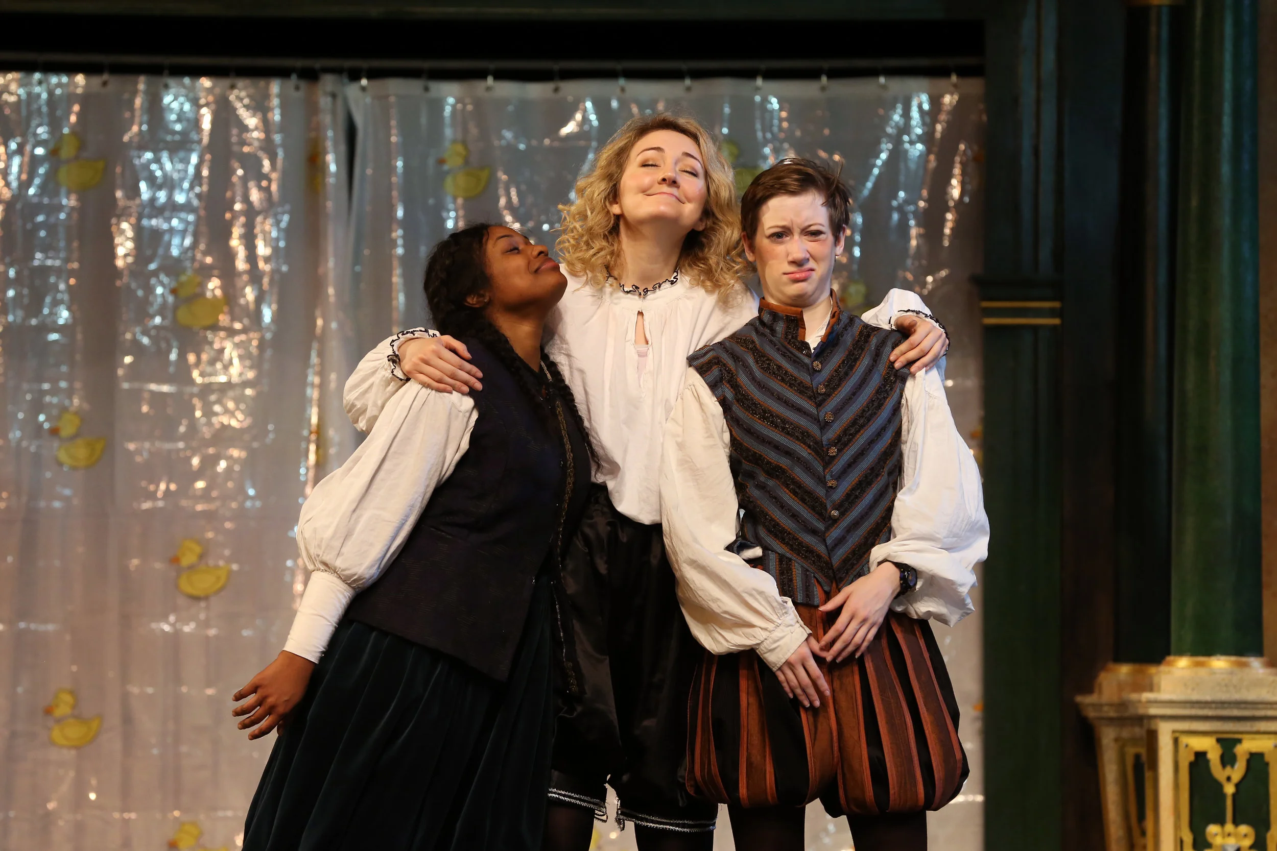   The Complete Works of William Shakespeare (Abridged) [Revised]  by Adam Long, Daniel Singer and Jess Winfield. Photos courtesy of  Hofstra University , who produced this as part of their 68th Annual Shakespeare Festival on a recreated  Globe  stage