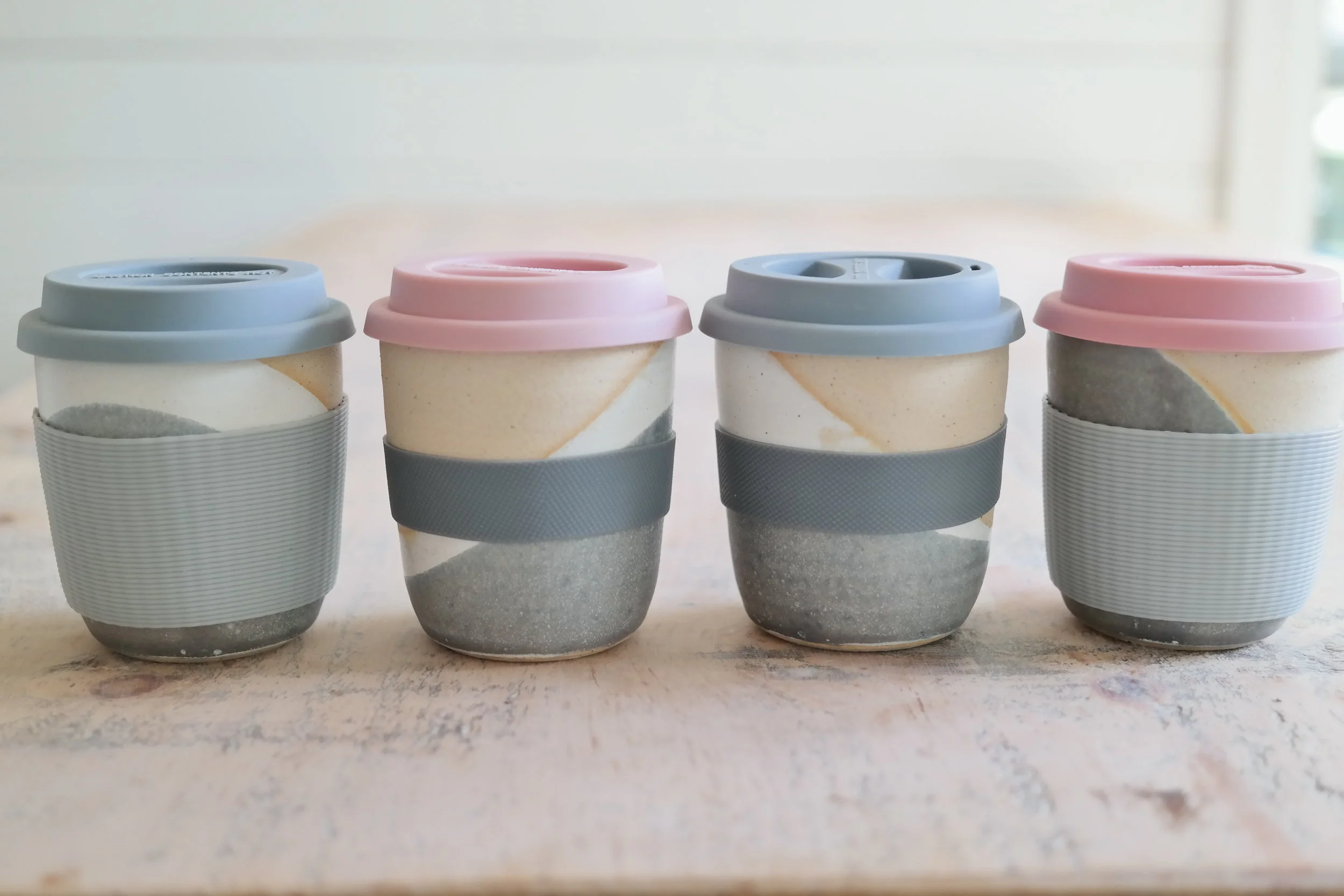 pottery travel mug