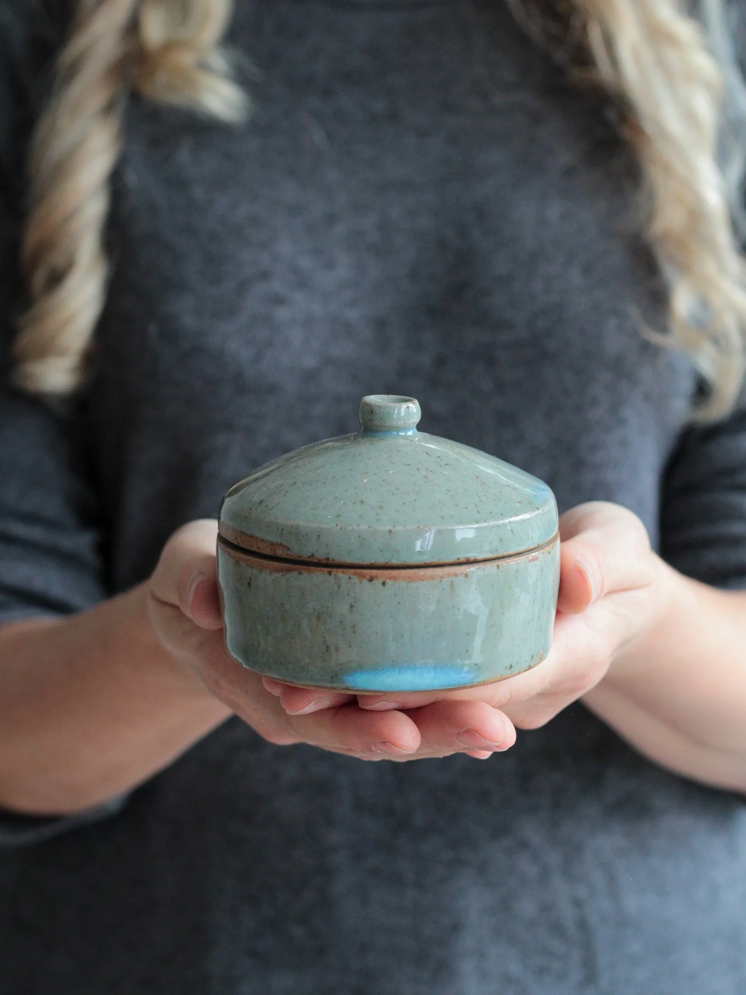 Moss Lidded Pot II