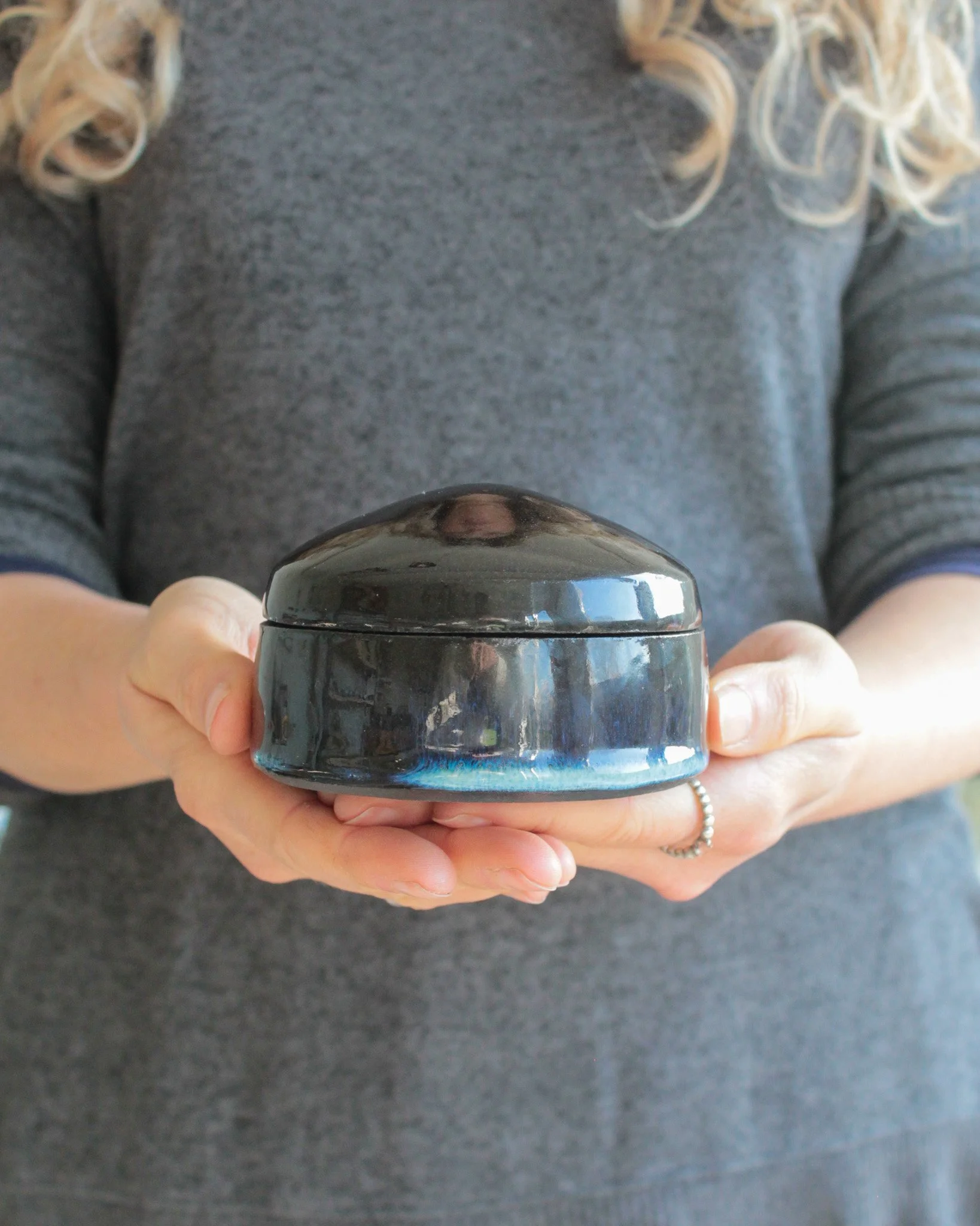 Dark Skye Lidded Pot II