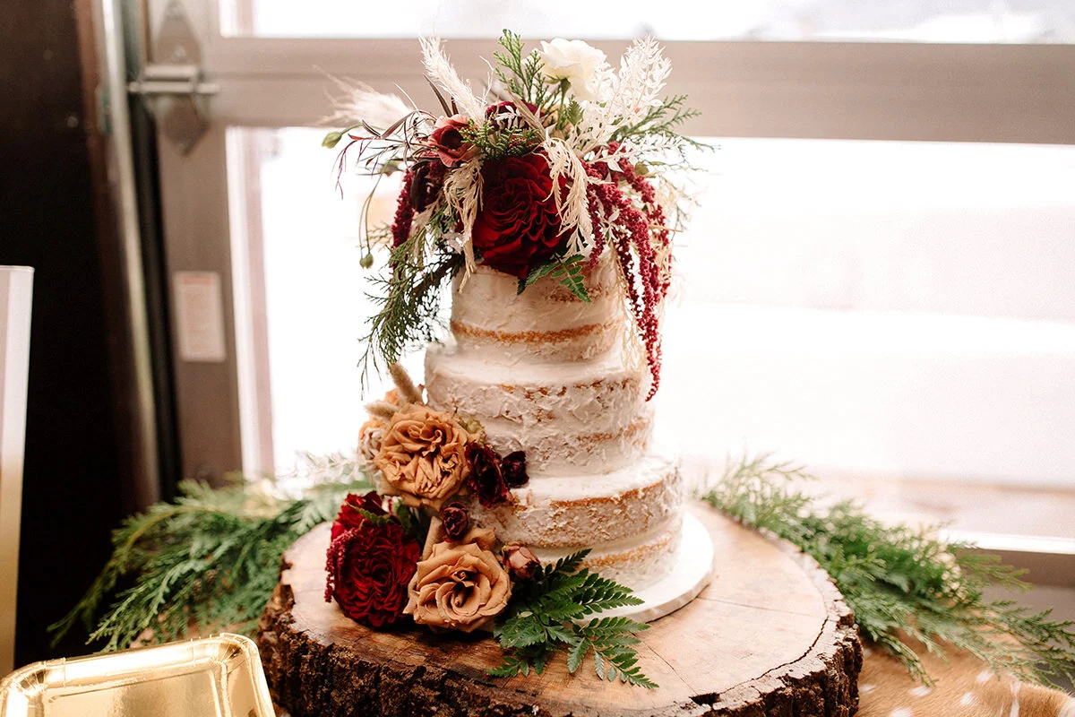 Estes Park Wedding Photographer Saint Catherine's Chapel on the Rock Avril Gown Florist Rocky Mountain National Park Denver Colorado Elopement Winter Wedding Allenspark Liz Osban Photography Destination Denver Wyoming Snowy Rue De Seine Boho