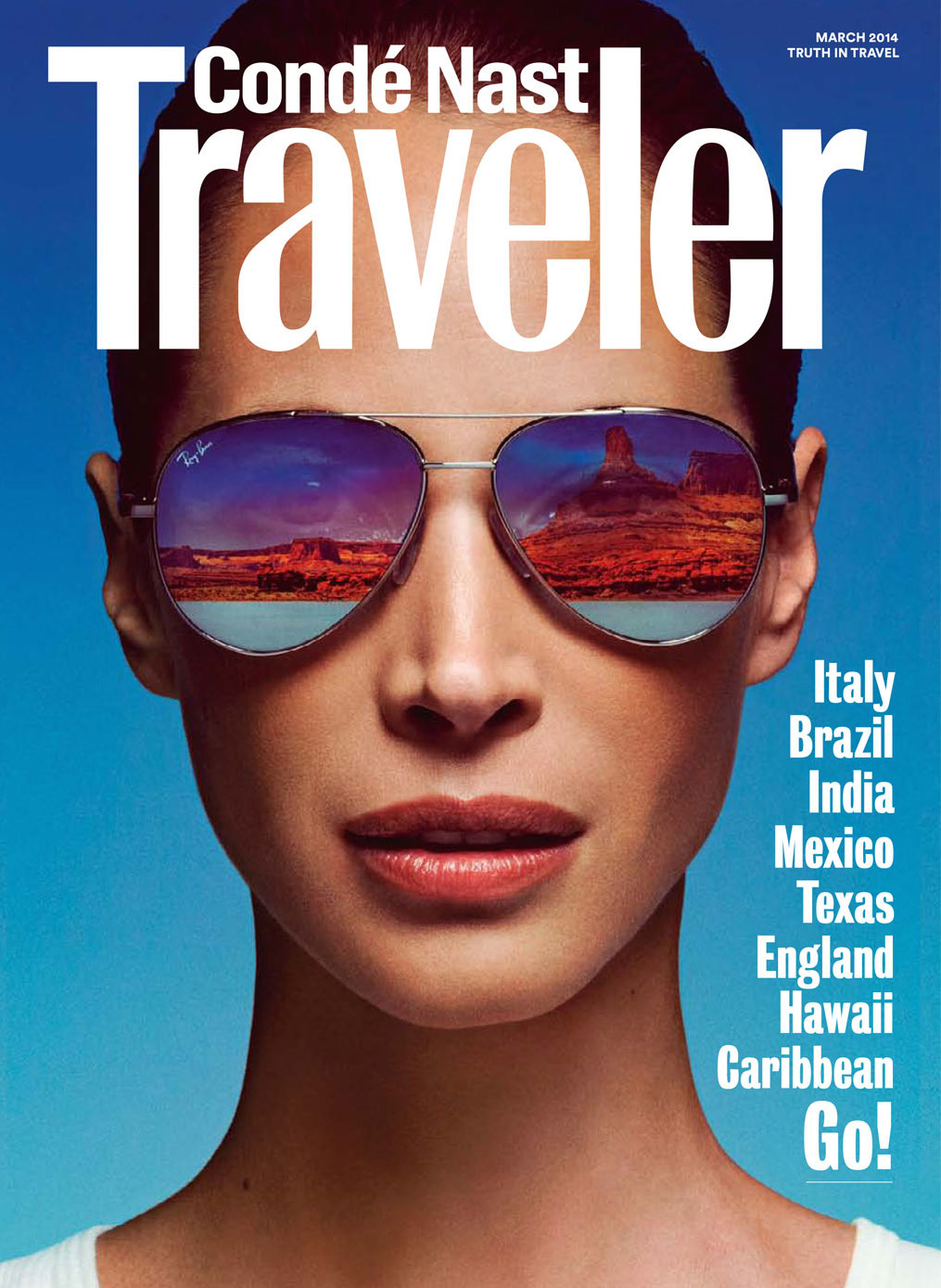 Cover Condé Nast Traveler March 2014 Issue