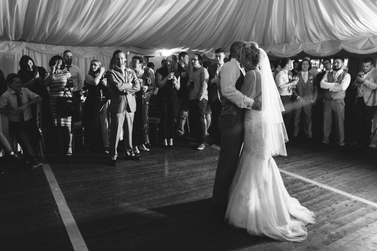 That special moment before all the friends run in to have a dance with the couple, I love it.