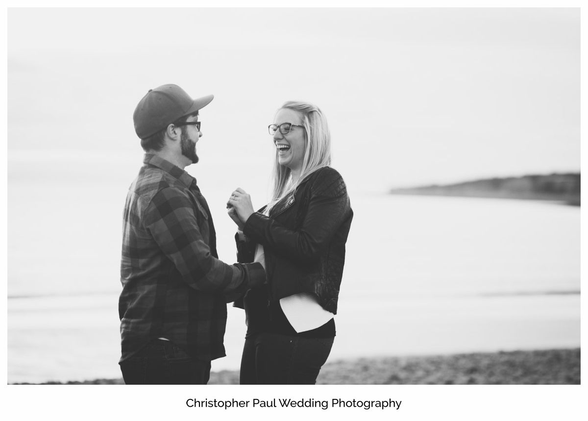 Moody black and white photo of a couple as they are thinking about big wedding plans at Canada Lake and Lodge South Wales Wedding Photographers