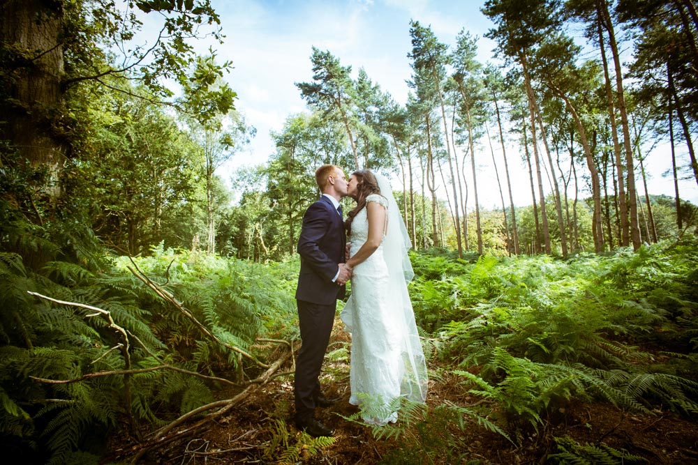 Best South Wales Wedding Photographers | The couple are alone in the woods 