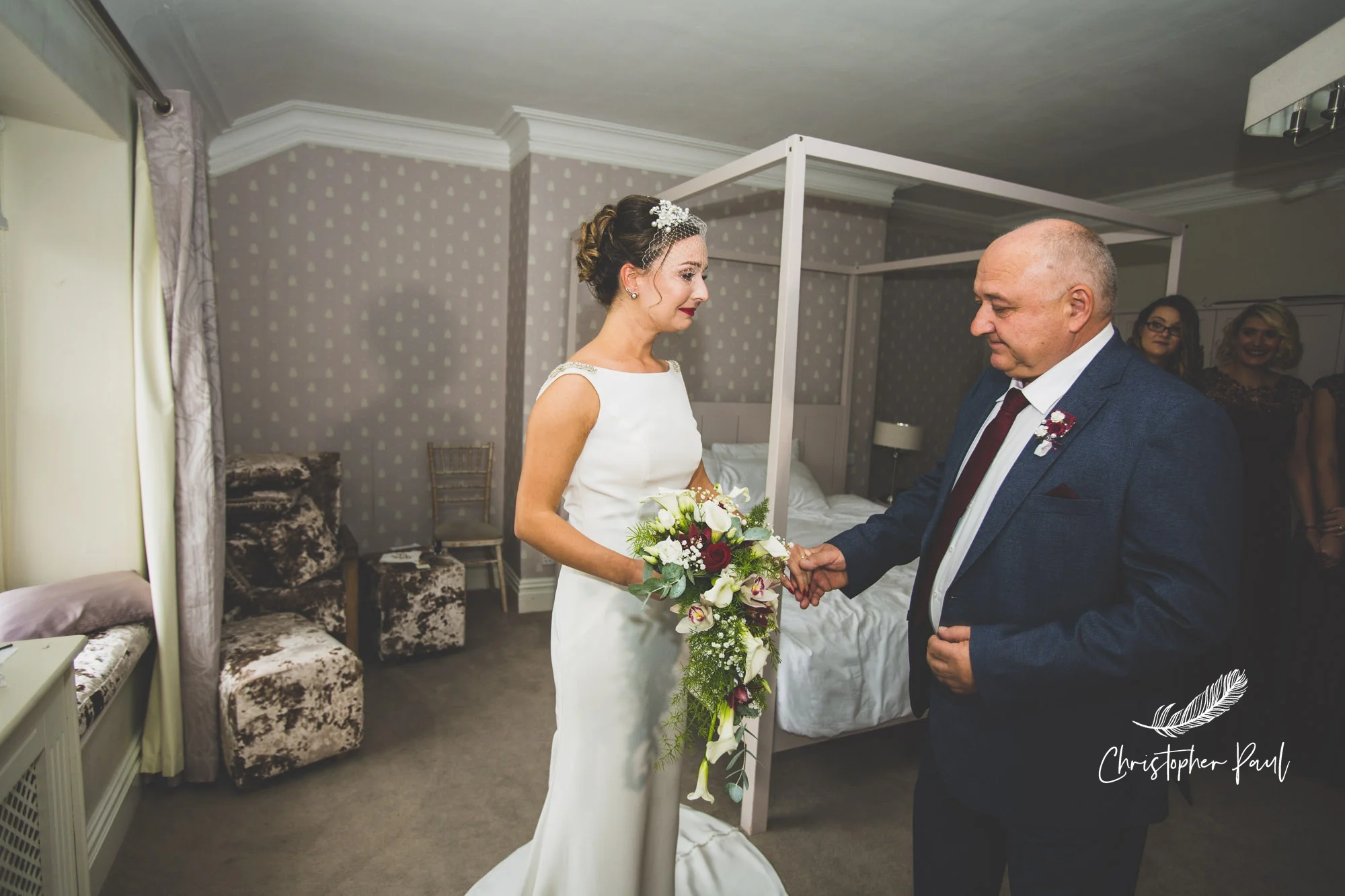 Court Colman wedding photos - First look for dad