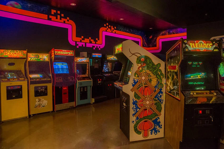 One of the arcades at National Videogame Museum in Frisco, TX