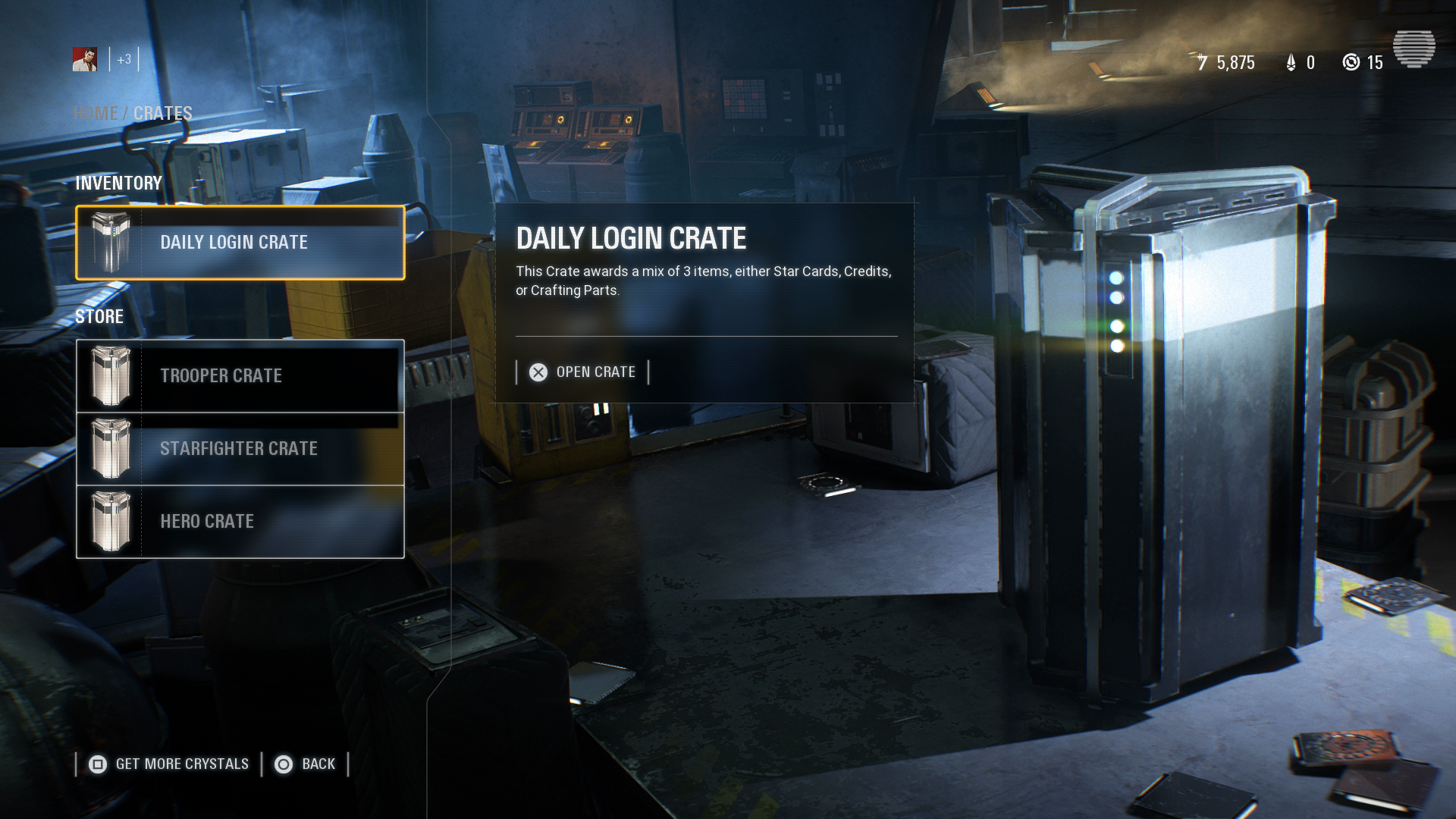The Loot boxes of Star Wars Battlefront 2.