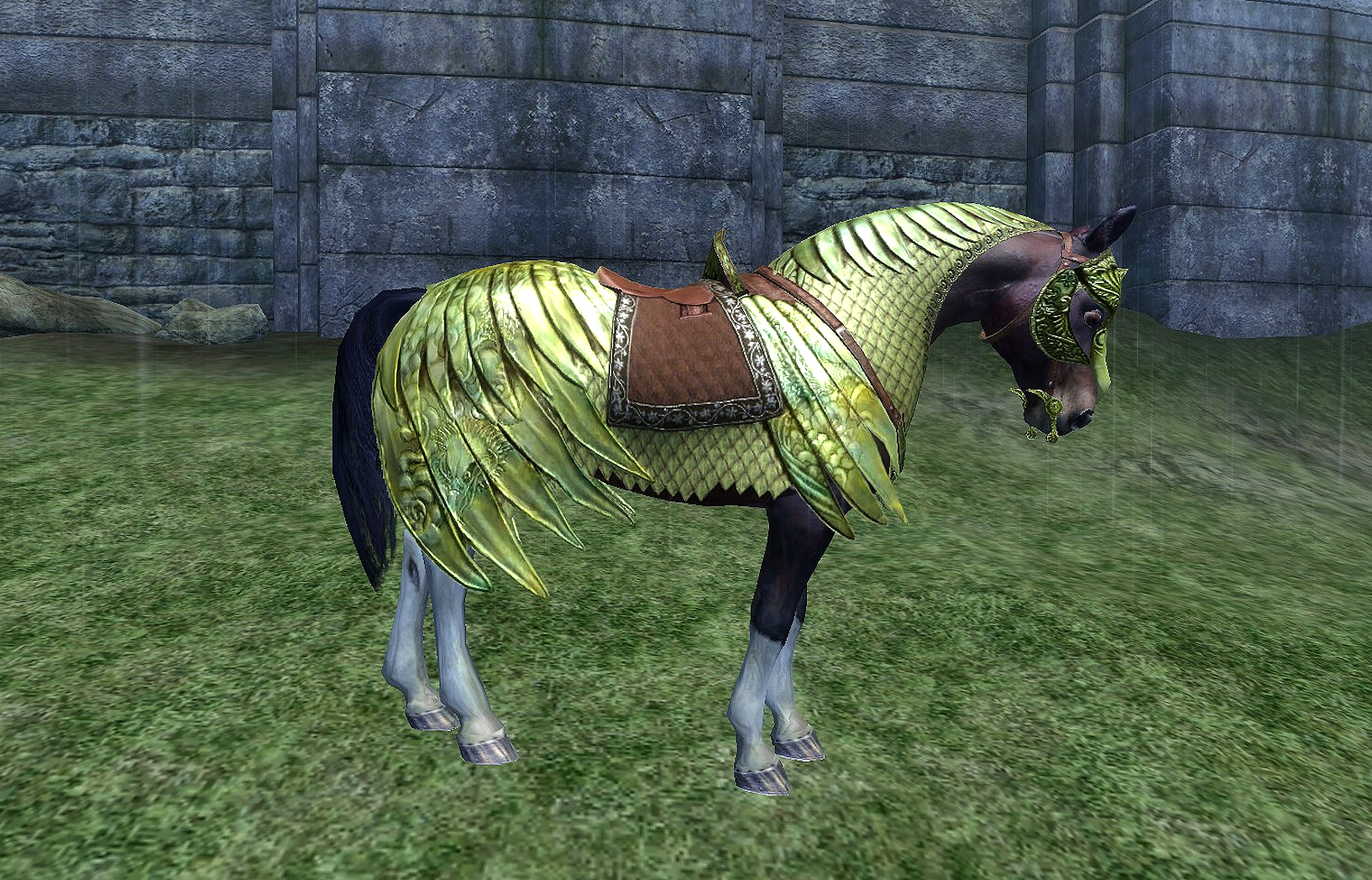 Oblivion’s horse armor in all its glory.