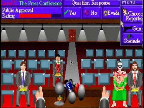 This image speaks volumes regarding the differences in satirizing American politics over two decades.