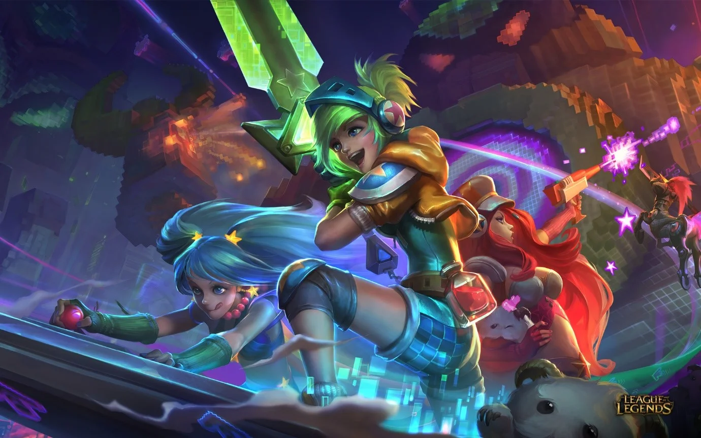 Art of League of Legends. The game itself tends to require a lot of co-operation as a 5v5 (sometimes it doesn’t work out)