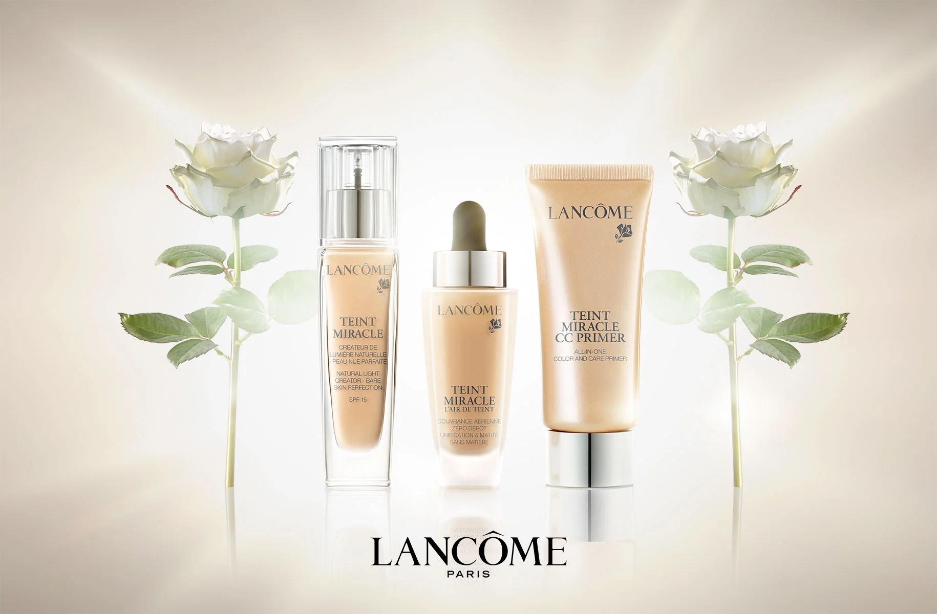 Lancome, Foundation, Cosmetics, Flower