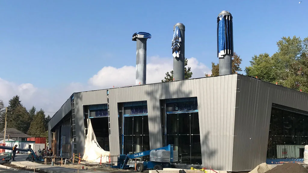 Fibreglass sculptures in situ (building completion spring 2019)