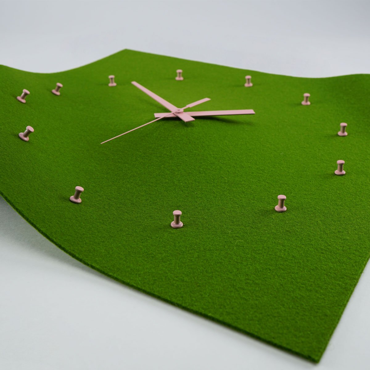 Plush felt clock