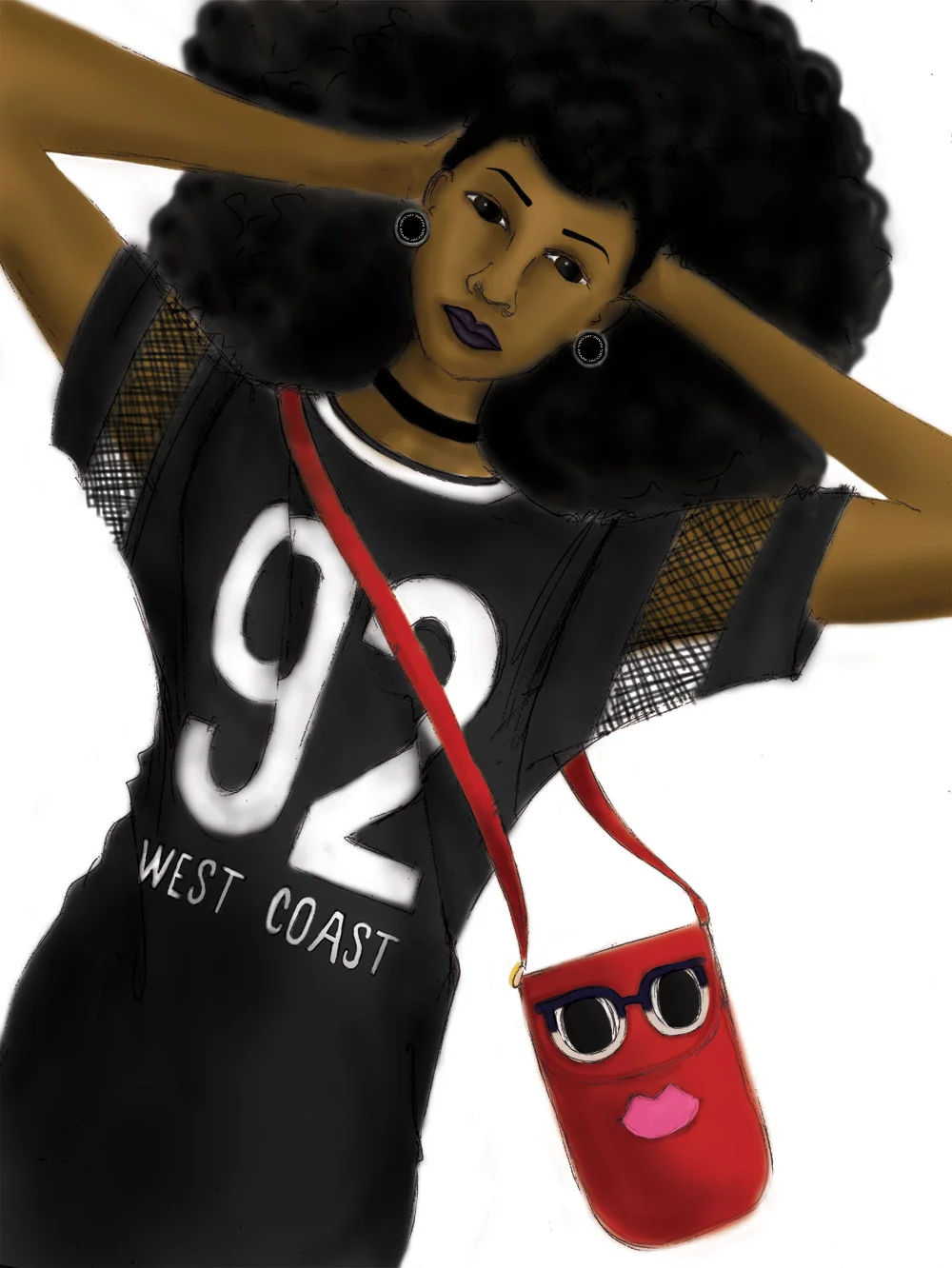 West Coast Jersey Mini Dress and Novelty Phone Case
