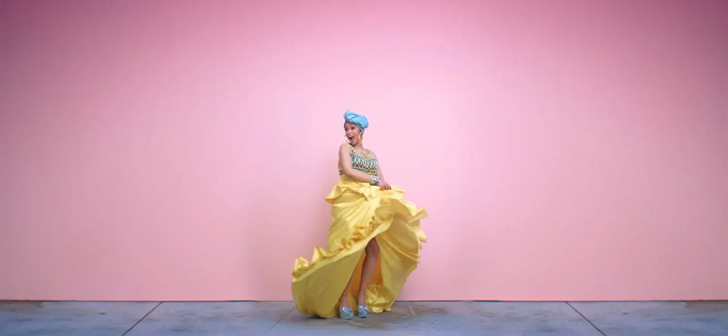 "I Like It" music video ft. J. Balvin and Bad Bunny from Cardi B.'s Invasion of Privacy album.