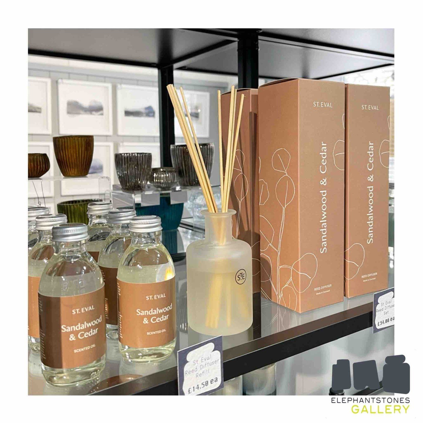 Have you been in to smell our new St Eval reed diffuser scent yet? 😍 Sandalwood and cedar is a rich blend of woody scents and herbs with notes of sweet red berries. It&rsquo;s delicious! Stop by to try today - we are open 11am - 3pm. See you soon! ?