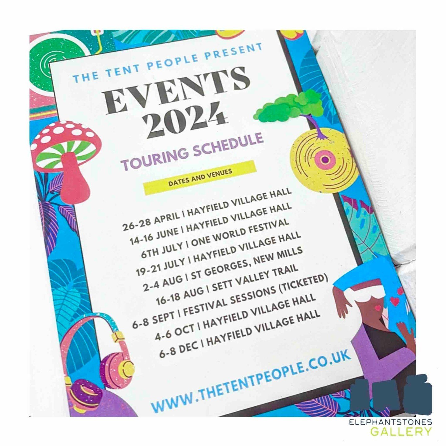 Happy Monday folks! The @thetentpeople have a great line up of events for 2024! ⛺️ We have leaflets so pop in to pick on up so you don&rsquo;t miss a thing! We are open 11am - 3pm weekdays and closed on weekends. ✨
-
See you soon! 💗
-
#art #design #