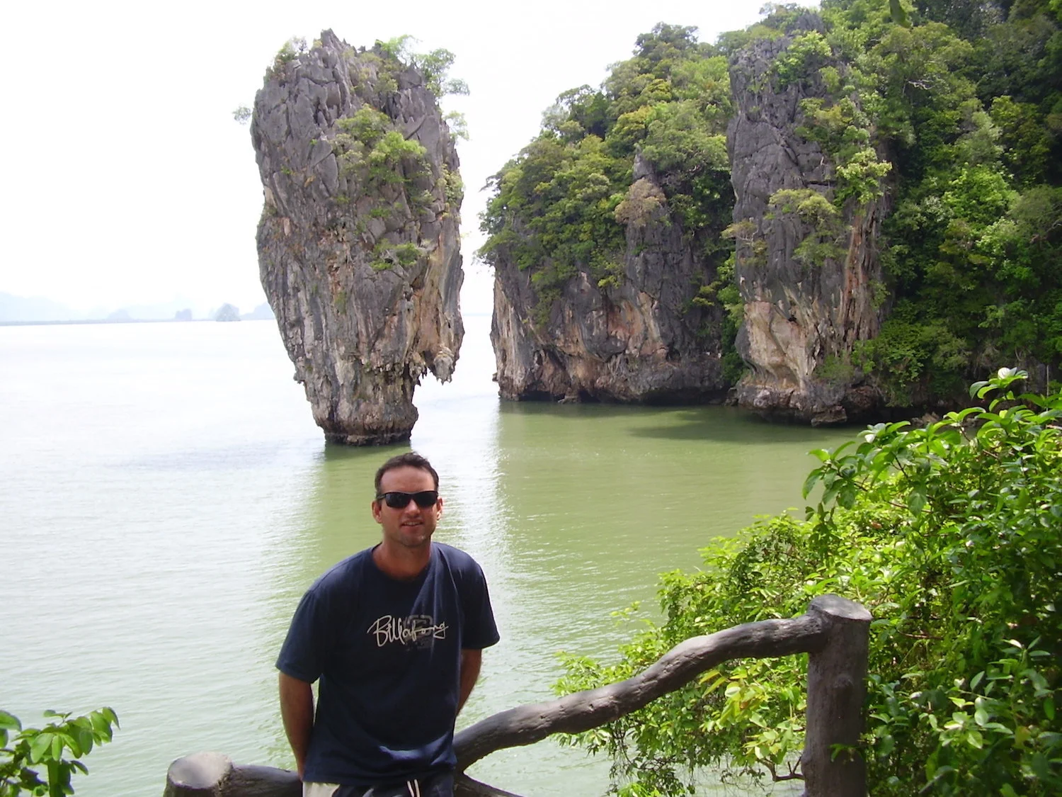 Pic: The author at Ko Khao Phing Kan (เกาะเขาพิงกัน - "James Bond Island"), Phang Nga