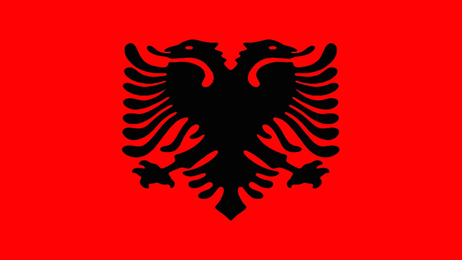 Pic: Patriotism - Despite not qualifying for Euro 2008, Albania, the "Land of Eagles" has a pretty fearsome national flag - ("FreeImages.com/Bensik Imeri”)