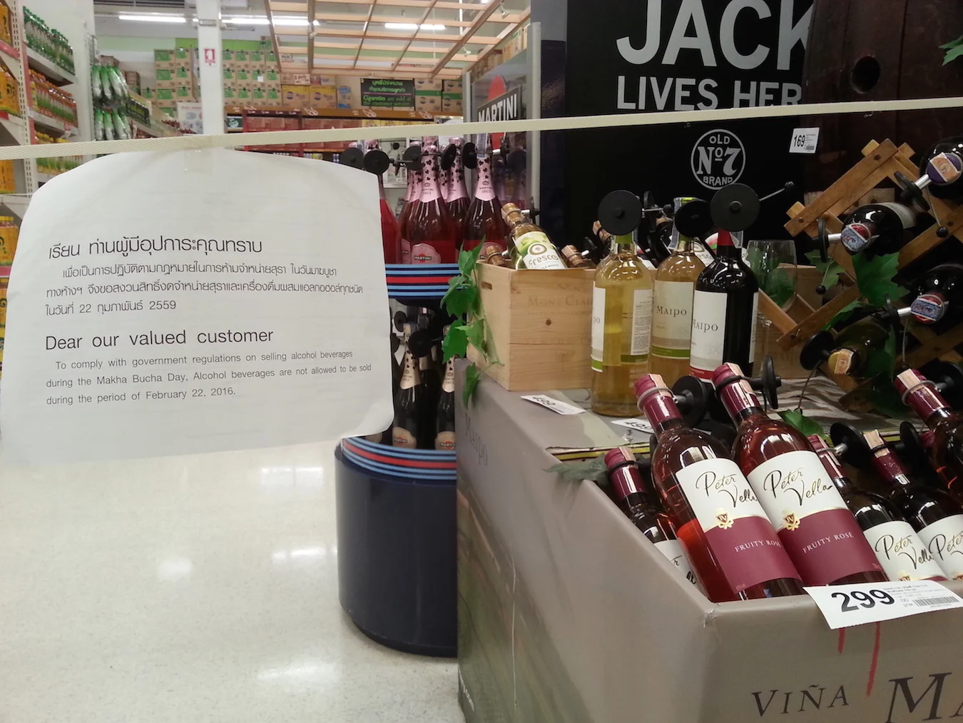 Buying Takeaway Alcohol in Thailand - Plan Ahead!