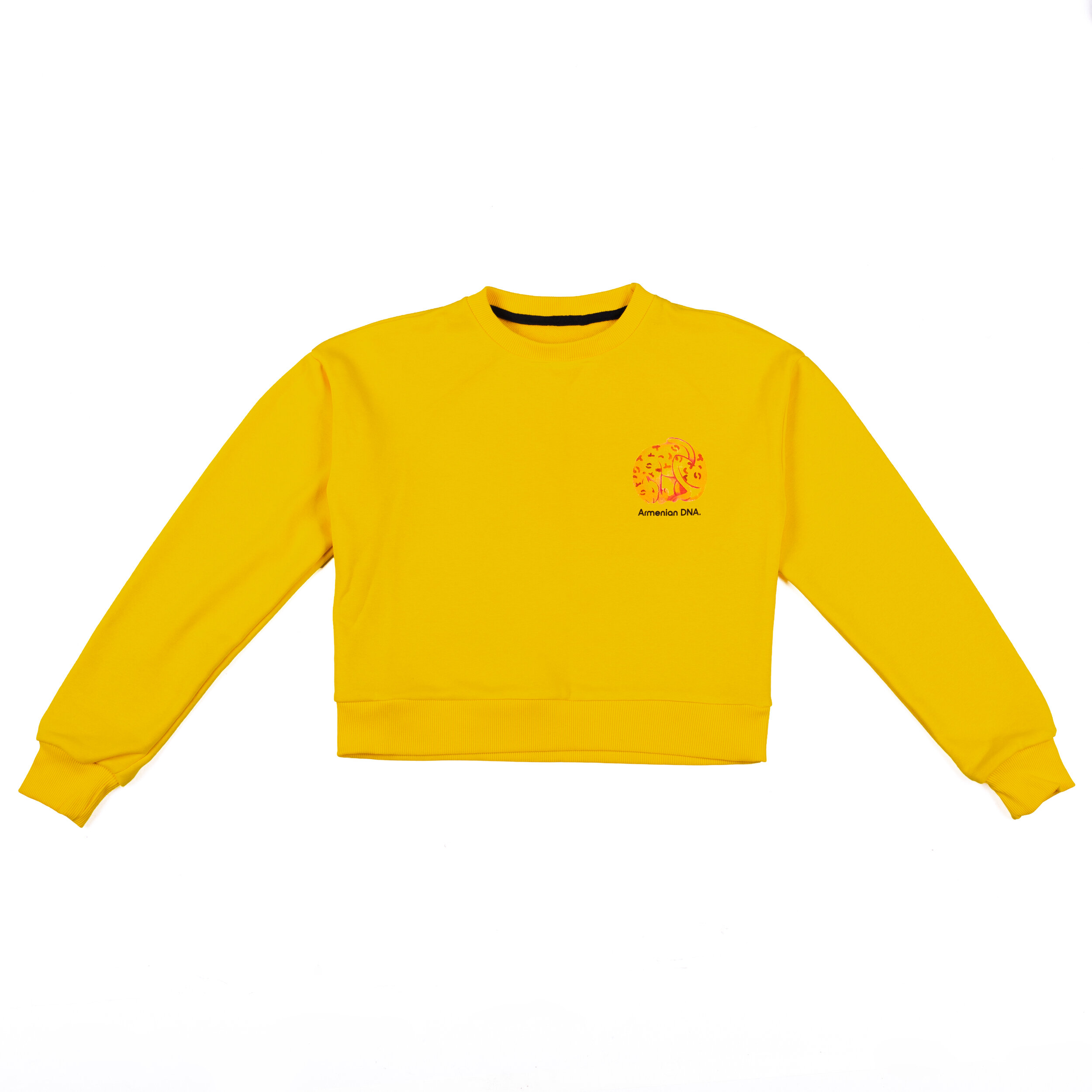 Crop sweat with print